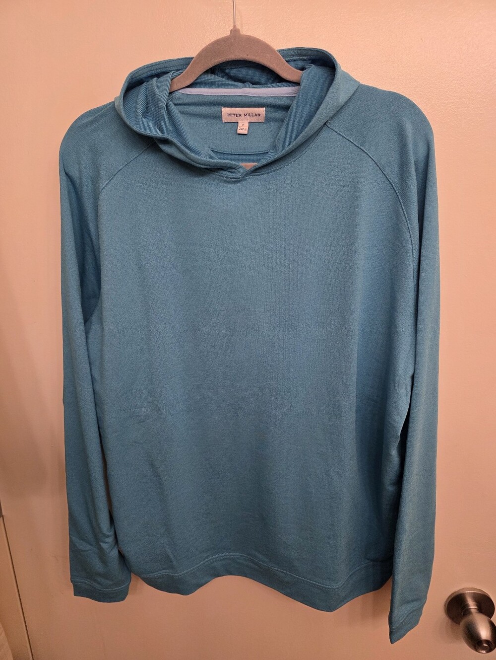 Peter Millar Pine Performance Hoodie - Jasper Blue